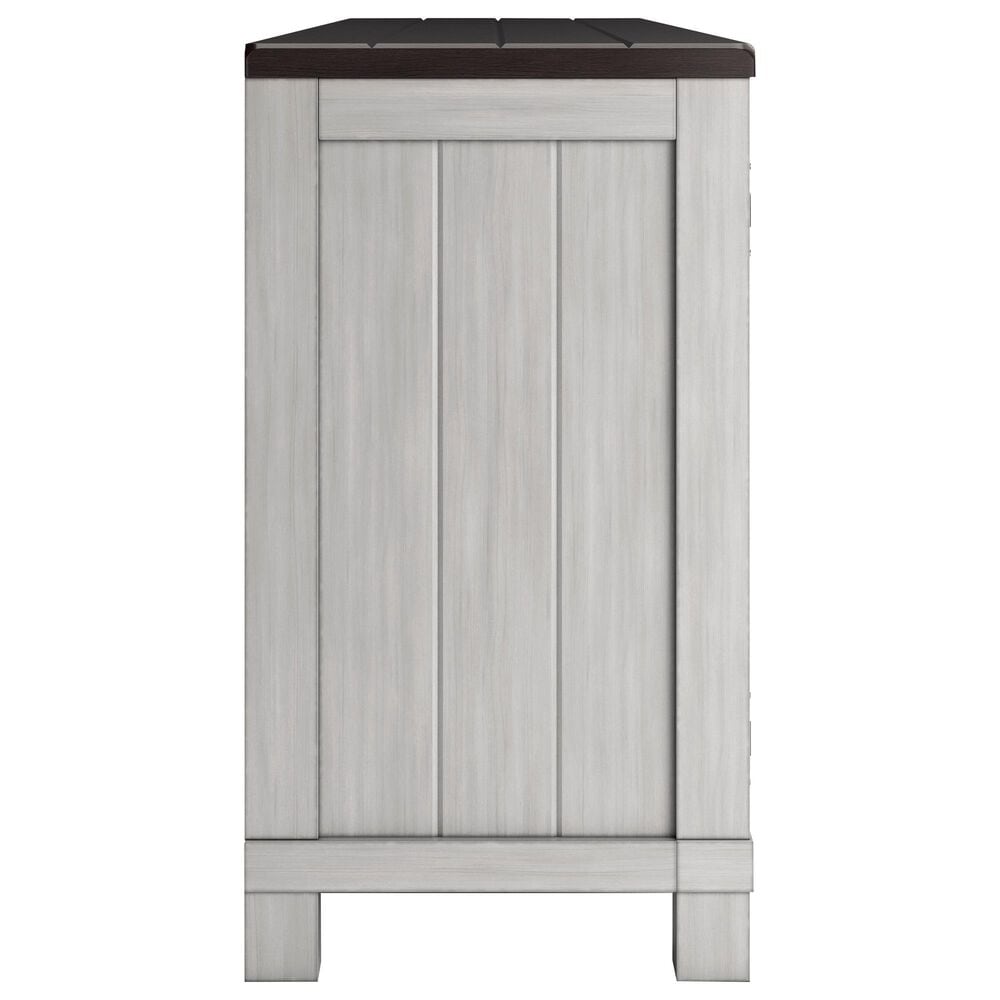 Ashley Darborn 88" XL TV Stand in Light Gray and Brown Cherry, , large