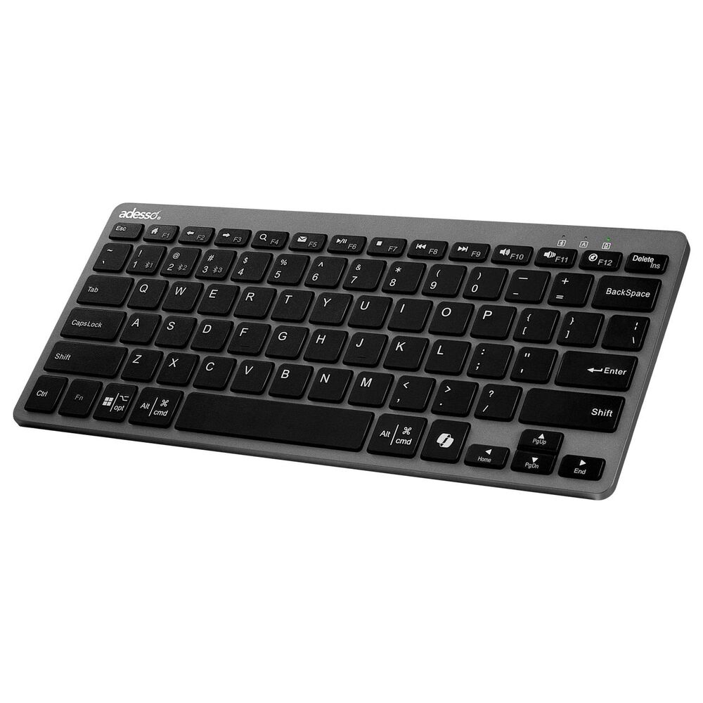 Adesso Wireless Multi-OS Mini Keyboard with Copilot Key in Black, , large