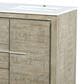 Lexora Home Lafarre 48" Double Bathroom Vanity in Rustic Acacia with 2 cm White Cultured Marble Top and Rectangular Sinks, , large