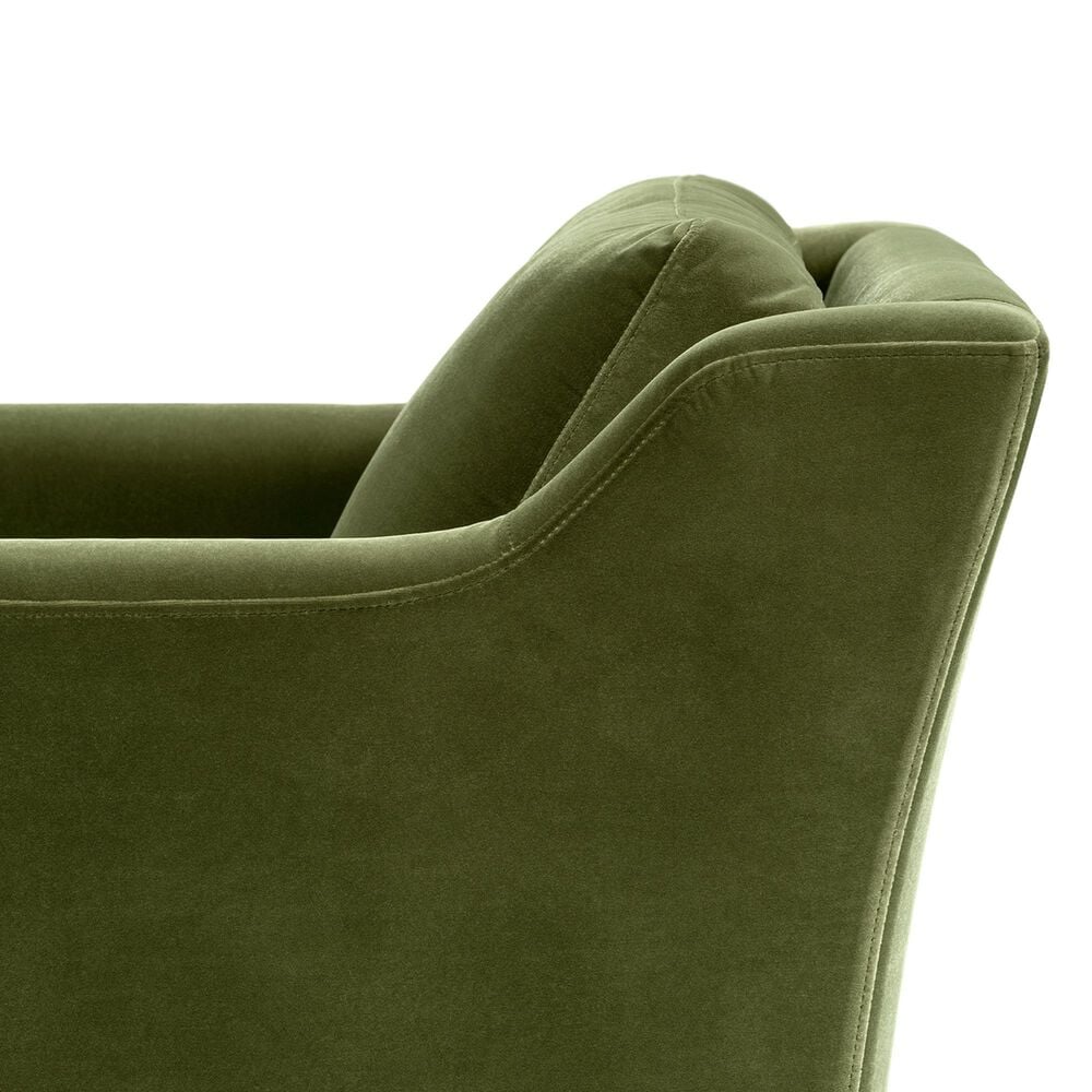 Jennifer Taylor Home Josephine 60" Upholstered Chaise Lounge in Olive Green, , large