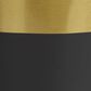 Maple and Jade 2-Piece Iron Decorative Vase Set in Matte Black and Gold, , large