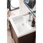 James Martin Vanities Britannia 24" Single Bathroom Vanity in Mid Century Acacia with 3.5 cm White Glossy Resin Top and Rectangular Sink, , large