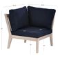 Linon Home Decor Teagon Patio Corner Chair in Navy, , large