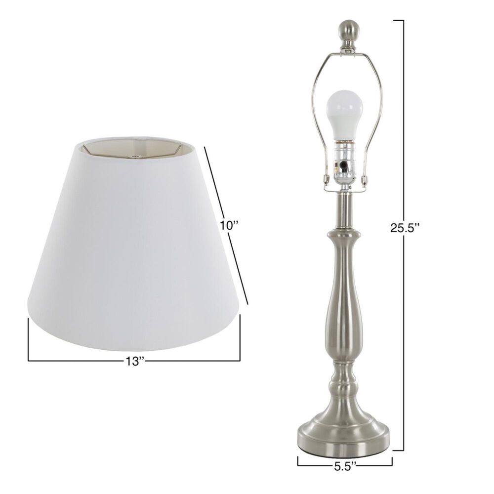Timberlake Table Lamp in Brushed Steel &#40;Set of 2&#41;, , large