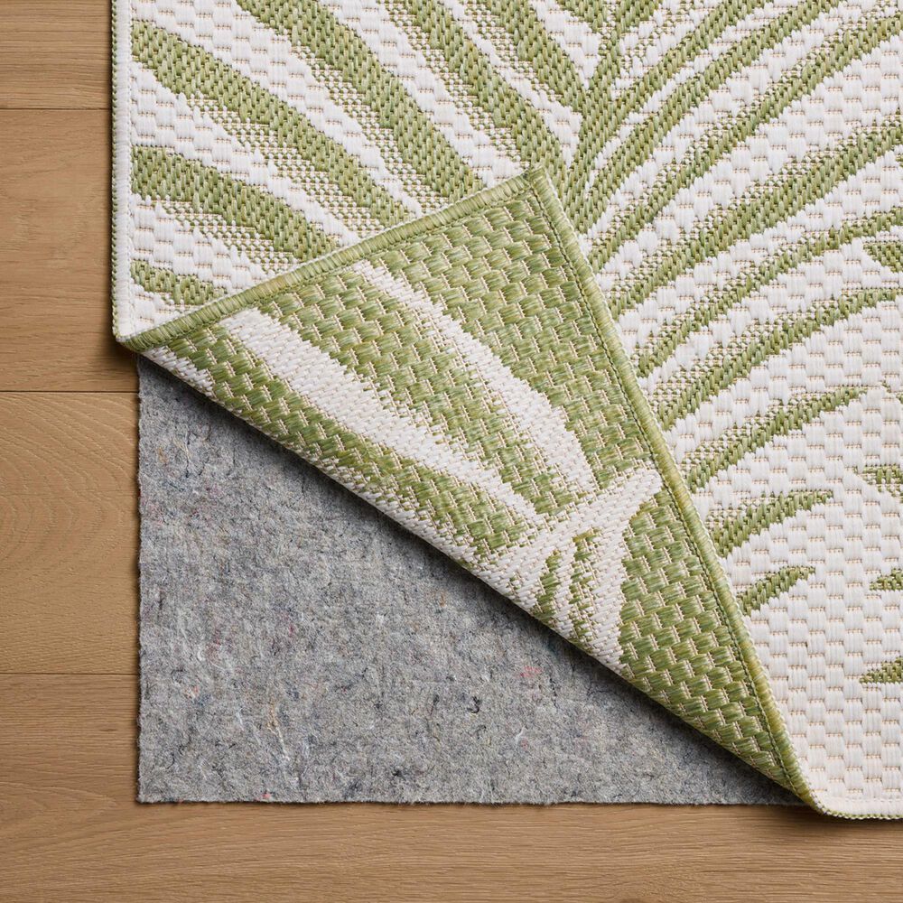 Loloi Easton Ivory and Green 7'10" x 10' Indoor/Outdoor Area Rug, , large