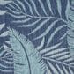 Nourison Garden Oasis GOA02 Navy 3" x 5" Indoor/Outdoor Area Rug, , large