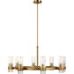 Visual Comfort & Co. Geneva Medium Chandelier in Burnished Brass, , large