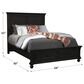 Riva Ridge Oxford Queen Storage Bed in Black Rubbed, , large