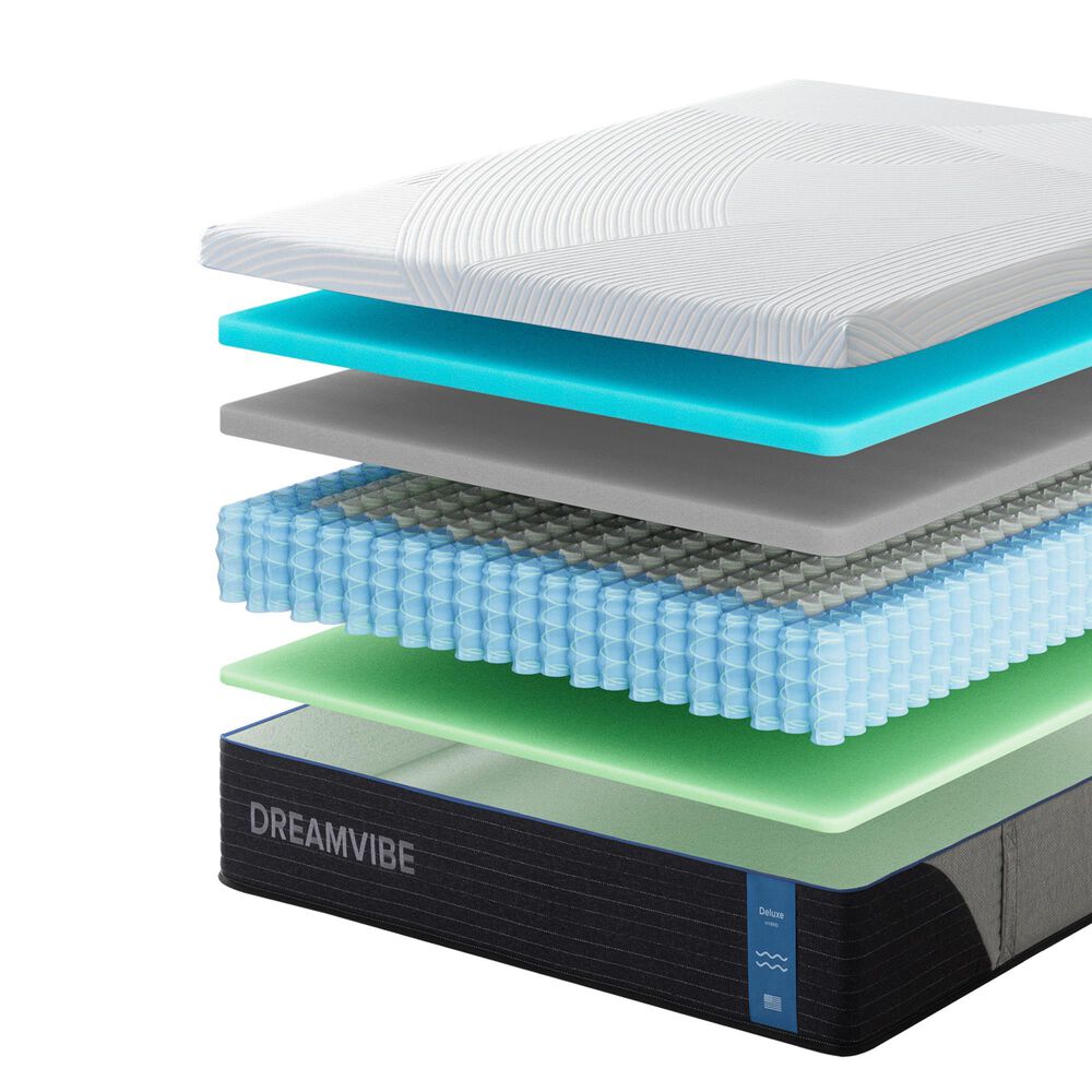 GigaCloud Deluxe 13&quot; Medium Hybrid Twin Mattress, , large