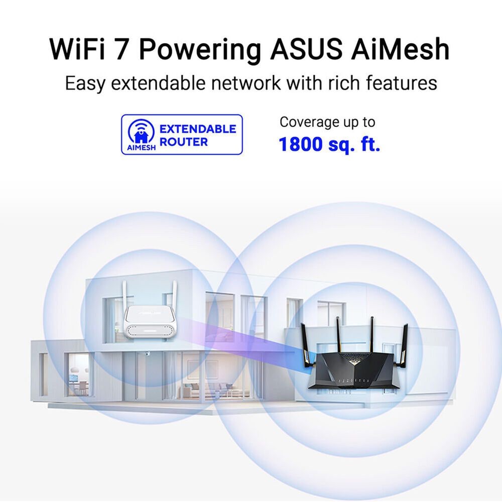 ASUS Go Dual-Band WiFi 7 Travel Router in White, , large