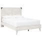 Ashley Shawburn Queen Panel Platform Bed in White/Dark Charcoal, , large