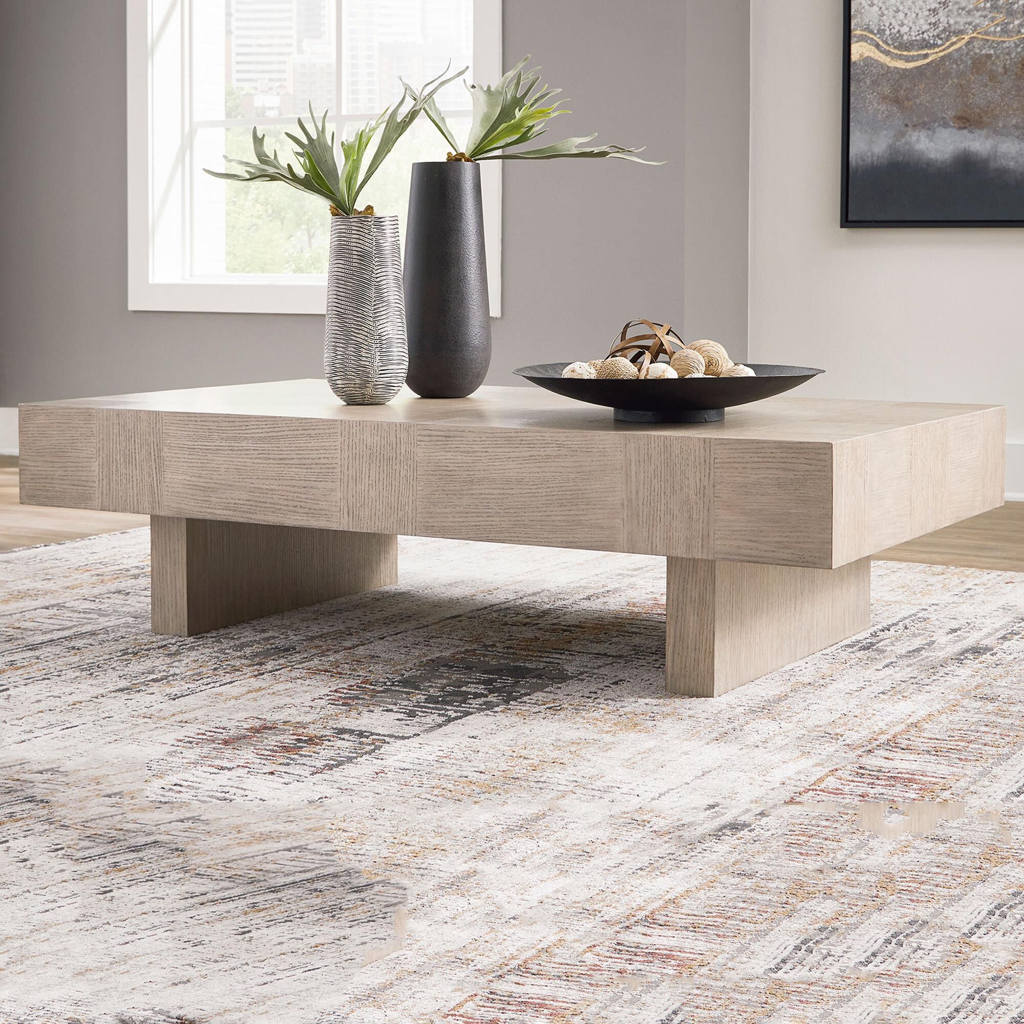 Ashley Jorlaina Coffee Table in Light Grayish Brown