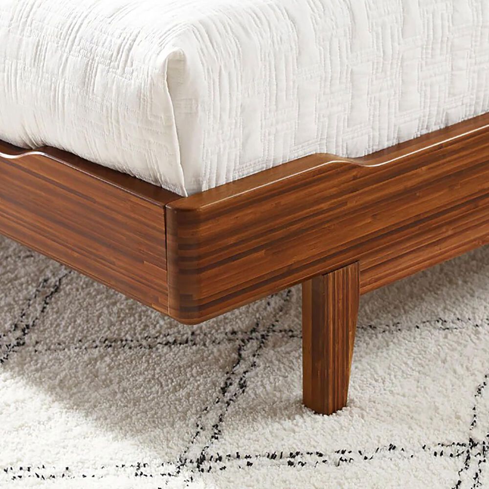 Natural Bamboo Furnishings Currant King Bedroom and Two Nightstands in Amber, , large