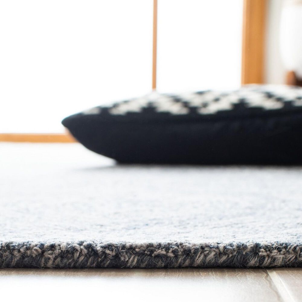 Safavieh Micro-Loop Transitional 2&#39;3&quot; x 7&#39; Grey and Ivory Runner, , large