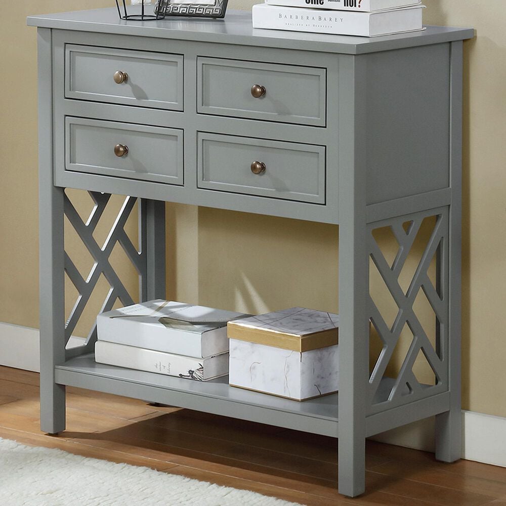 Bolton Furniture Coventry 32" Console Table in Gray, , large