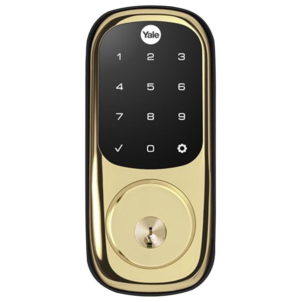 Yale Assure Lock Touchscreen Deadbolt in Polished Brass, , large