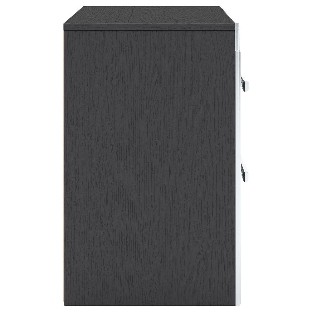 Ashley Zuraleus King Upholstered Panel Bed with Two Nightstands in Matte Black, , large
