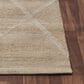 L&R Resources Willow White 9" x 12" Area Rug, , large