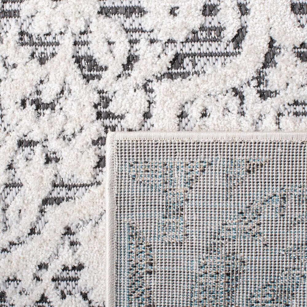 Safavieh Cabana CBN656A 4&#39; Square Ivory and Grey Indoor/Outdoor Area Performance Rug, , large