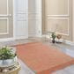 L&R Resources Earth 7"9" x 9"9" Coral and White Area Rug, , large