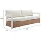 Zuo Modern Gelo Sofa in White and Brown, , large