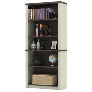 Bestar Prestige Modular Bookcase In White Chocolate and Antigua, , large