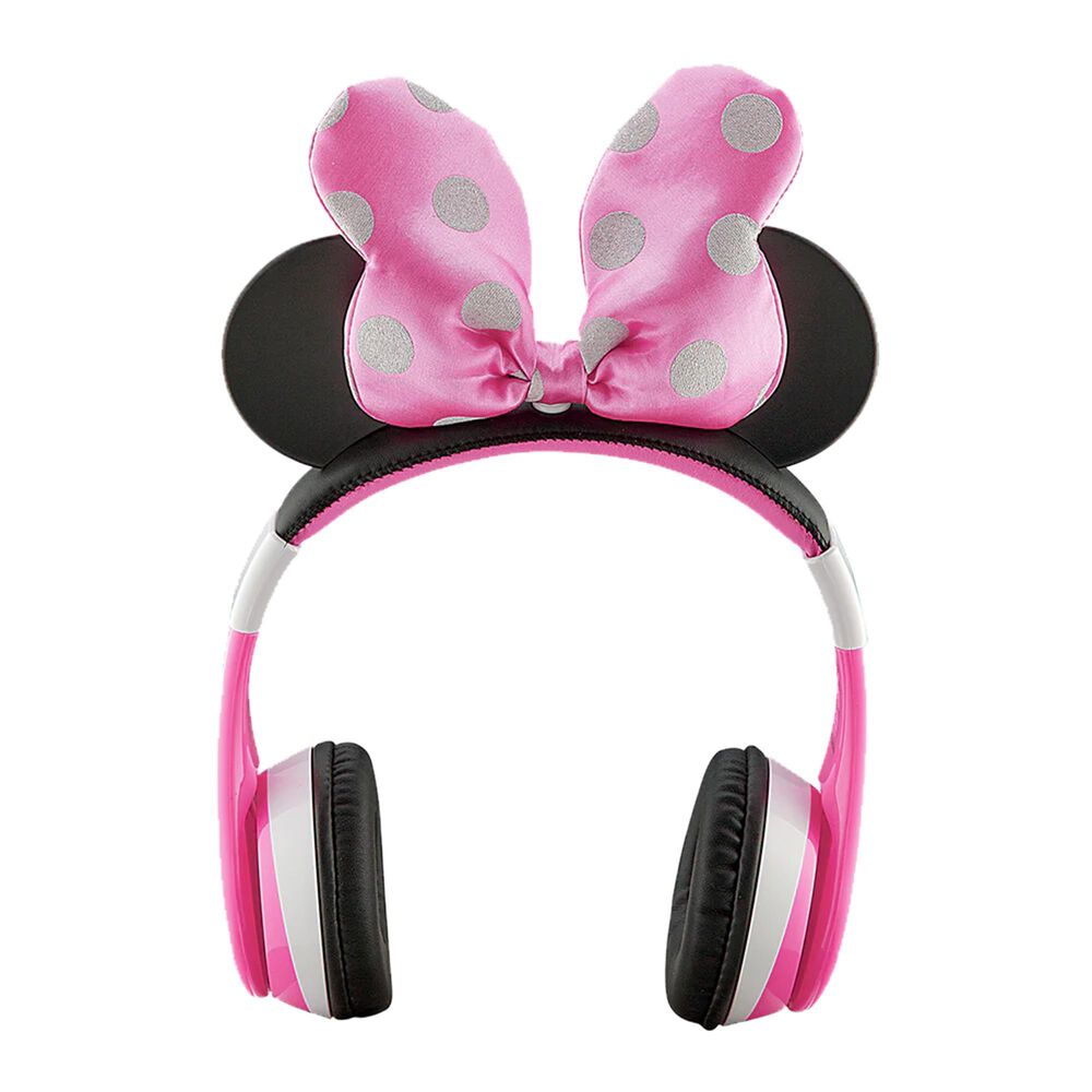 KIDdesigns Disney Junior Minnie Bluetooth Wireless Headphones in Pink, , large