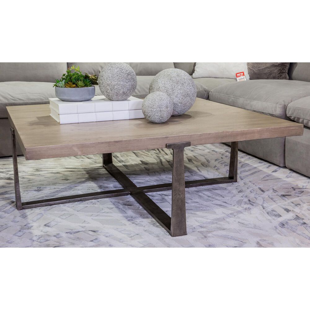 Signature Design by Ashley Dalenville Square Coffee Table in Gray, , large