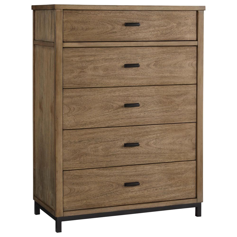 Ashley Tomtyn 5-Drawer Chest in Light Brown, , large