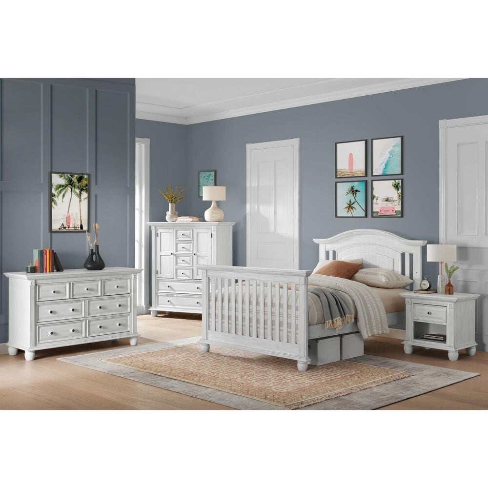 Oxford Baby London Lane Full Bed Conversion Kit in Vintage White, , large