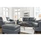 Ashley Genoa Stationary Loveseat in Steel, , large