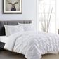Jiangsu Royal Home 3-Piece Full/Queen Pintucked Comforter Set in White, , large