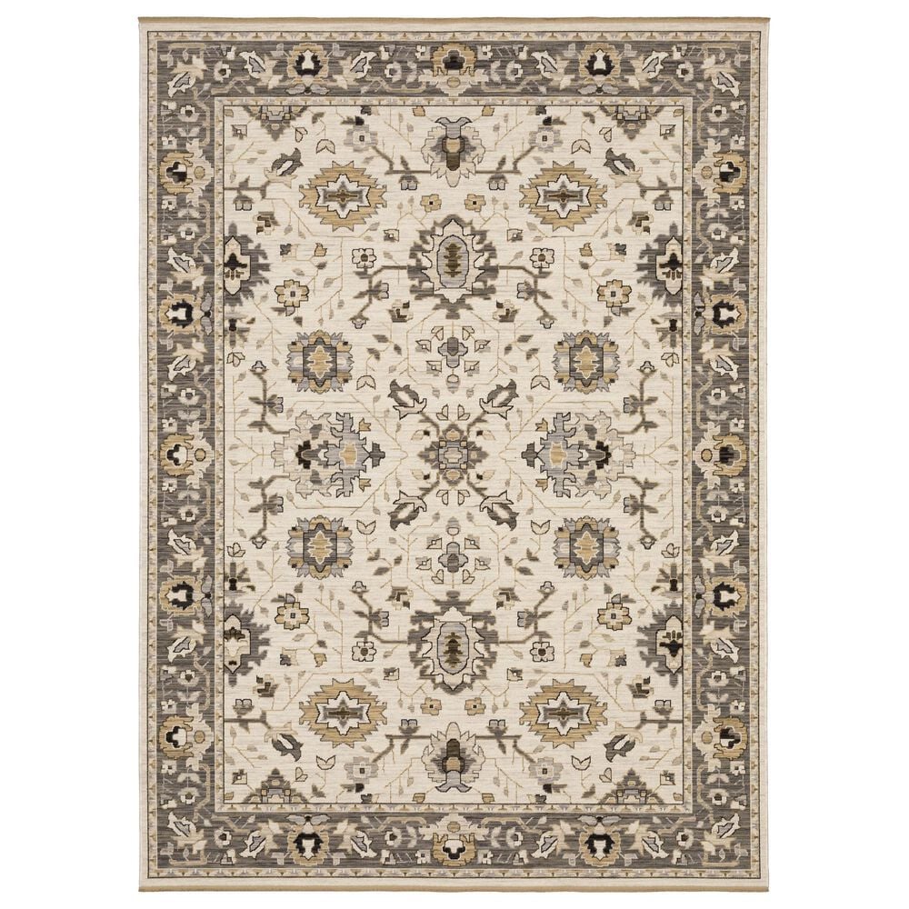 Oriental Weavers Acacia ACA06 Beige and Grey 2"6" x 10" Runner, , large