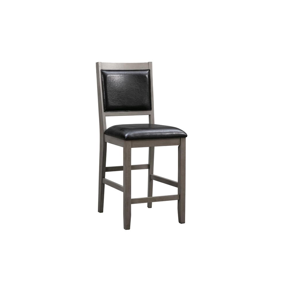 Abbyson Walker 5-Piece Square Counter Height Dining Set in Gray , , large
