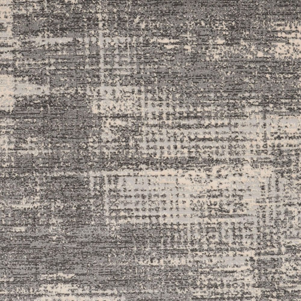Nourison Rush CK953 6&#39; Round Grey and Beige Area Rug, , large