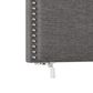 The Monday Company Twin Upholstered Headboard in Gray, , large