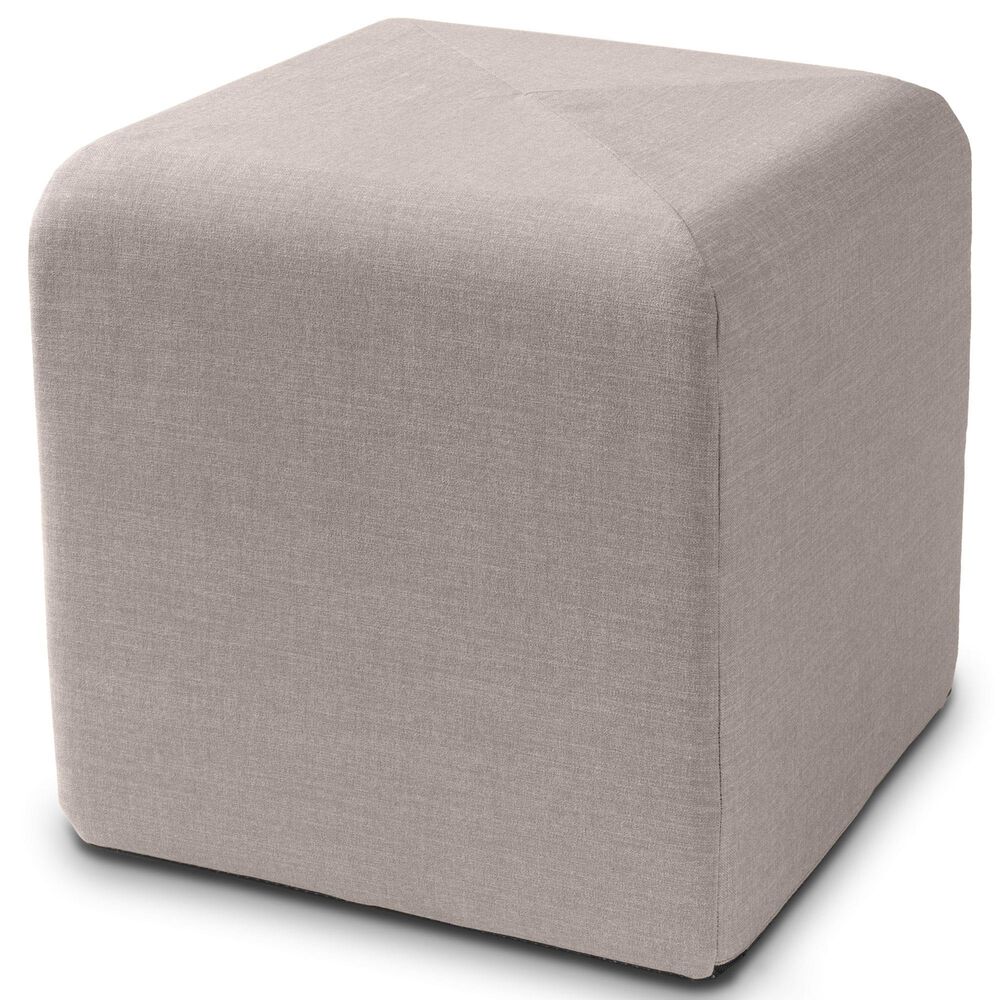 Jaxx Monroe Small Ottoman in Shark Grey, , large
