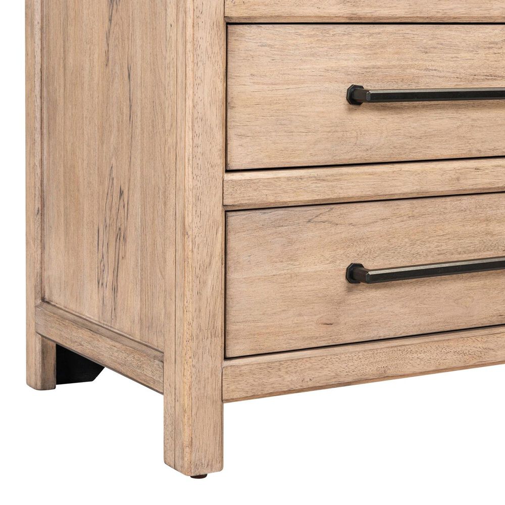 Belle Furnishings Proximity Place Queen Panel Bed with Two Nightstands in Barley Buff, , large