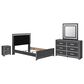 Ashley Zuraleus 4-Piece Queen Panel Bedroom Set in Matte Black, , large