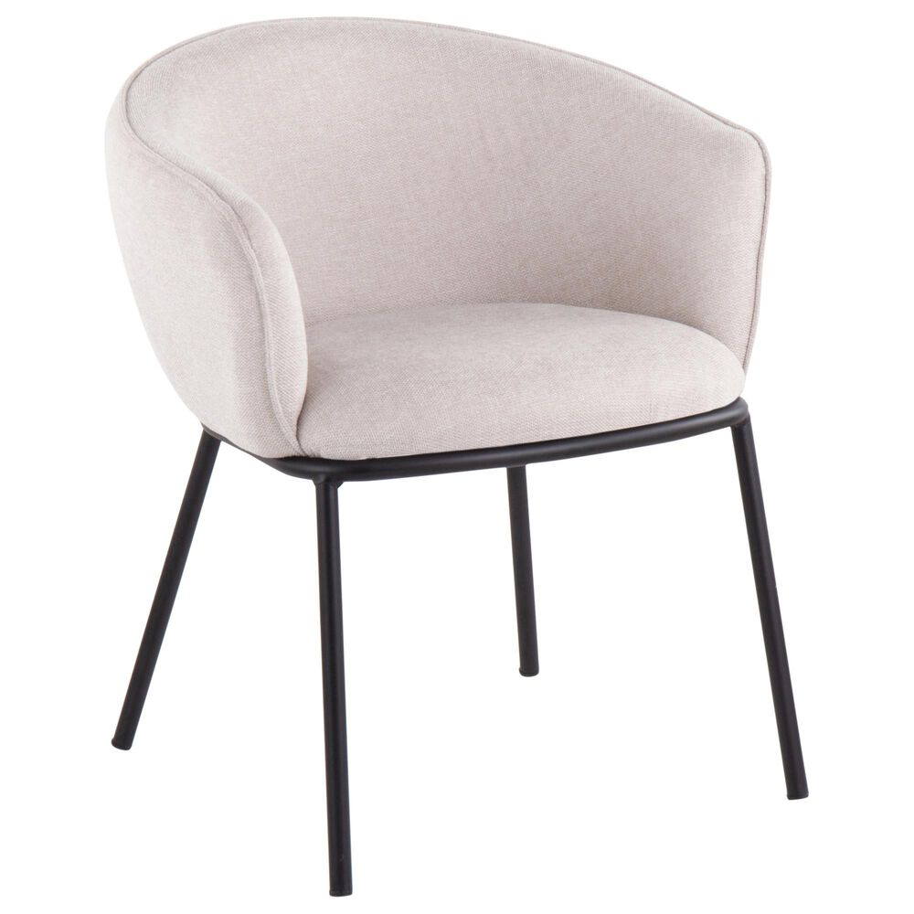 Lumisource Ashland Chair in Cream/Black, , large