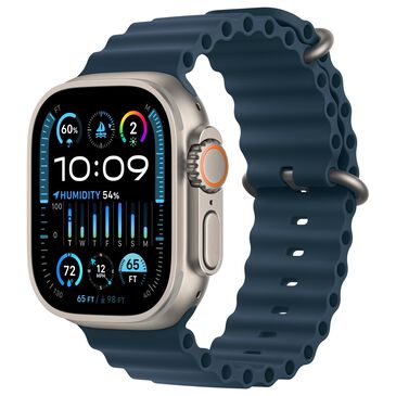 Apple Watch Ultra 2 GPS + Cellular, 49mm Titanium Case with Blue Ocean Band, , large