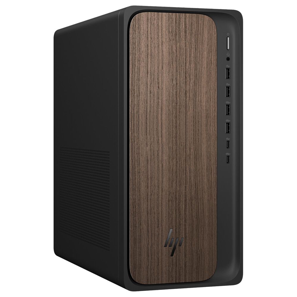 HP OmniDesk Desktop AI PC|Intel Core Ultra 5 225 - 16GB RAM - Intel Graphics - 512 GB SSD in Dark Walnut, , large