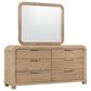 Urban Home Kione Dresser and Mirror in Brown, , large