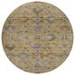 Dalyn Rug Company Silk Road Saffron, Gold, Copper, Gray, Olive and Fern 8" Round Area Rug, , large