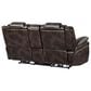 Steve Silver Oportuna Dual-Power Reclining Console Loveseat in Coffee, , large