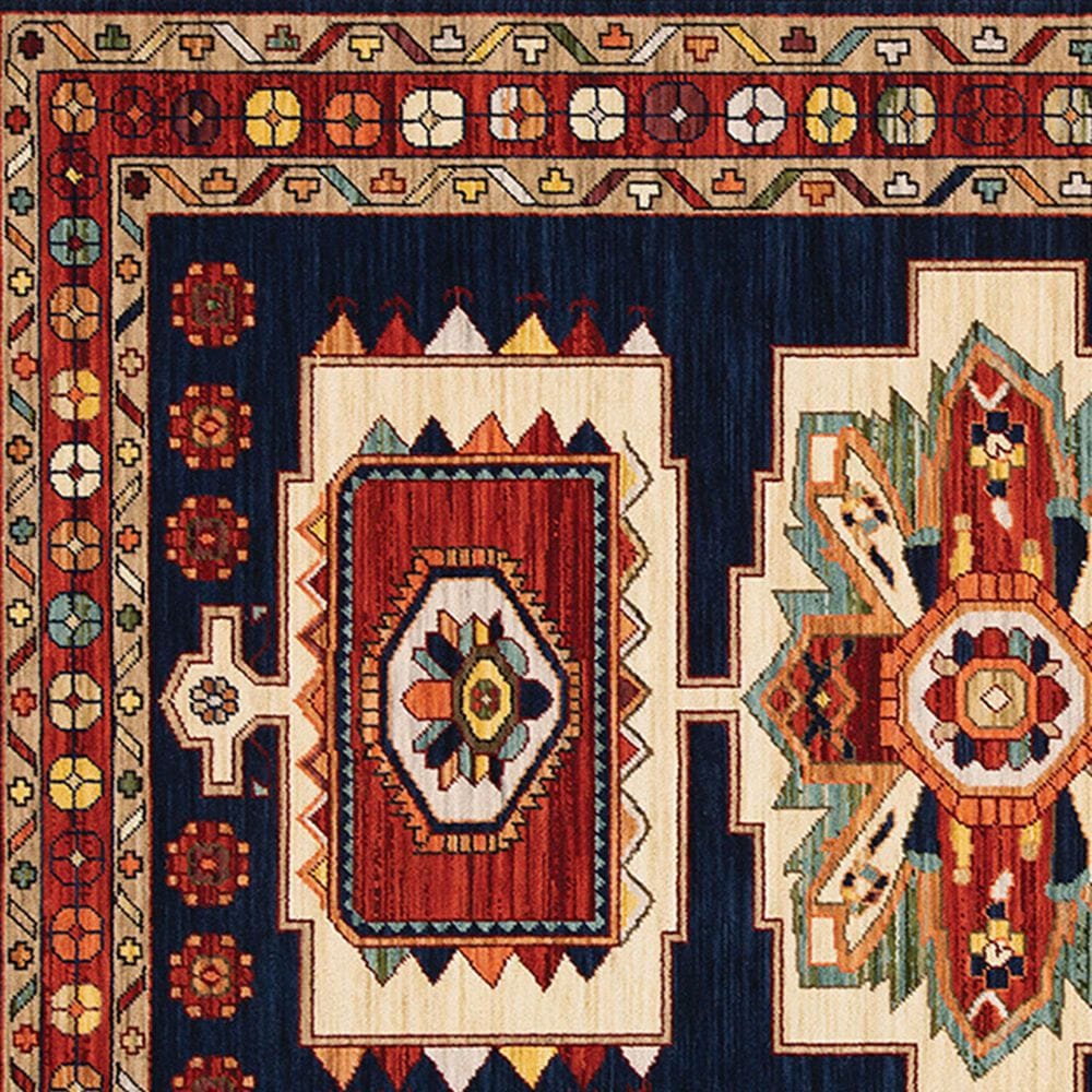 Oriental Weavers Lilihan Oriental 090B6 9&#39;10&quot; x 12&#39;10&quot; Blue Area Rug, , large