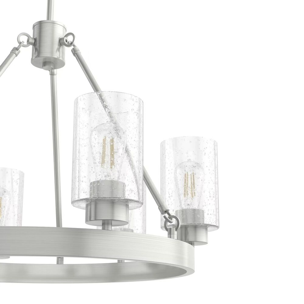 Hunter Hartland 6-Light Chandelier in Brushed Nickel, , large