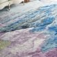 Nourison Prismatic PRS11 7"9" x 9"9" Silver, Purple and Blue Area Rug, , large