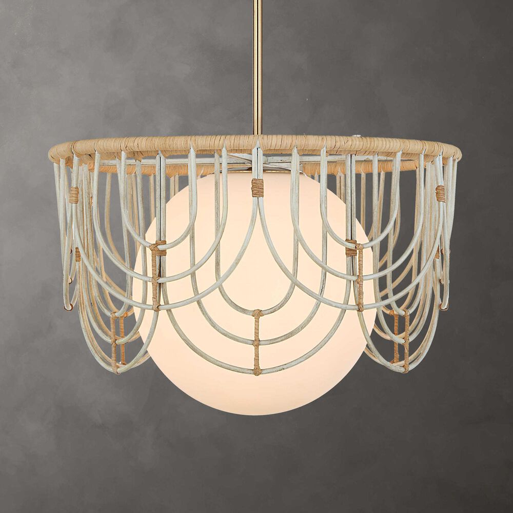 Uttermost Arches 1 Light Pendant in Rattan, , large