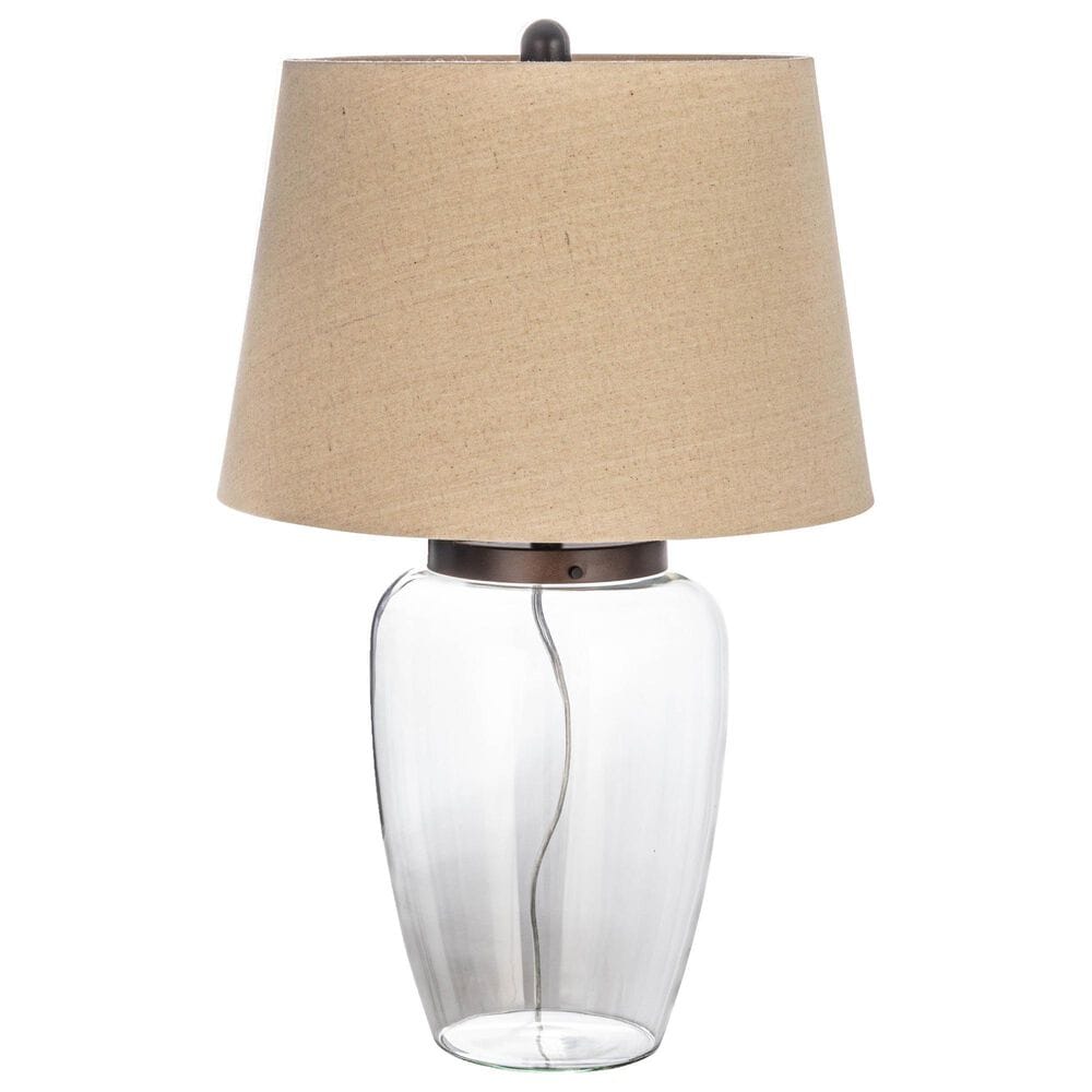Creative Coop Fillable Glass Table Lamp in Clear, , large